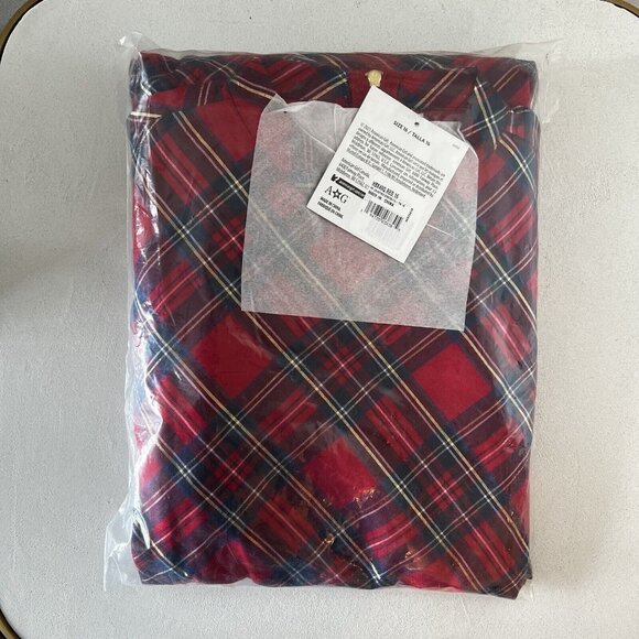 American Girl Pretty Plaid Christmas Dress For Girls Sz 16 Rare Retired Holiday - Picture 4 of 5